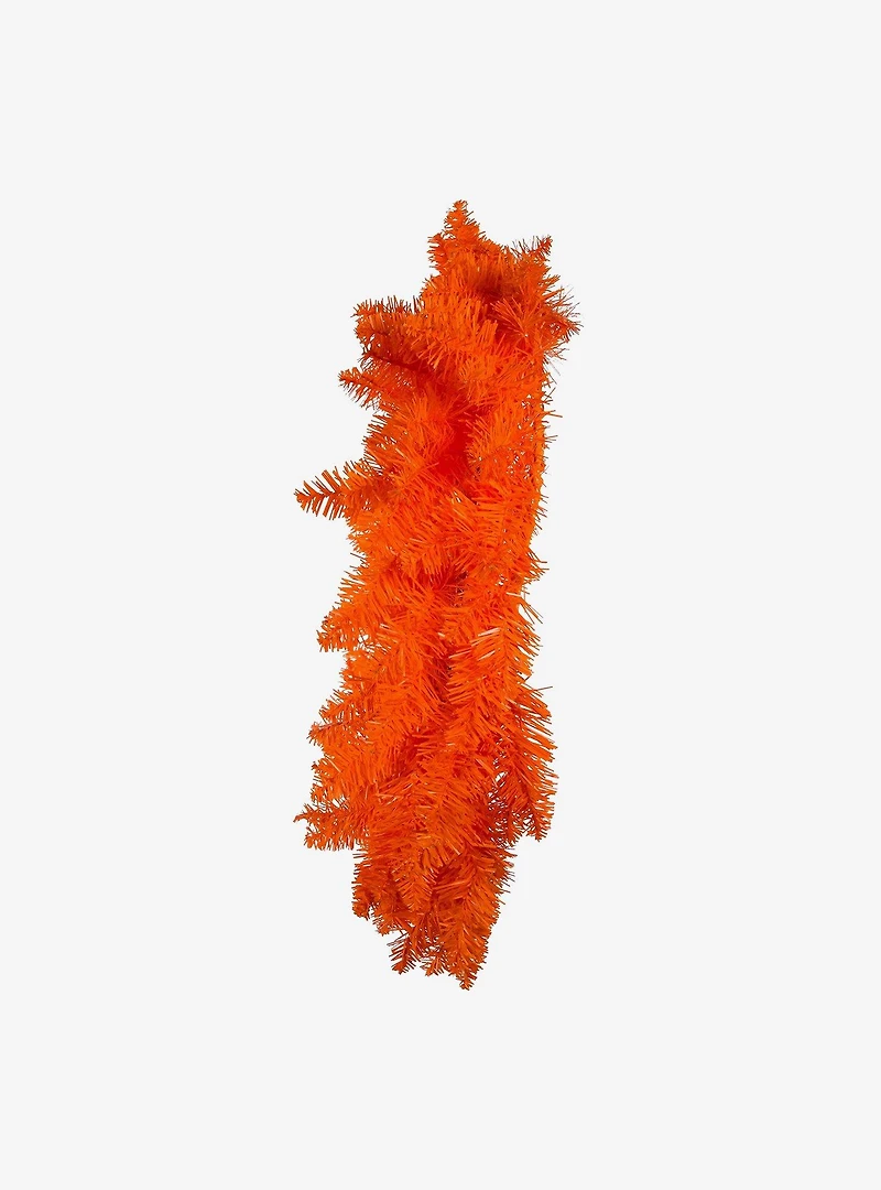 24-inch Unlit Orange Wreath