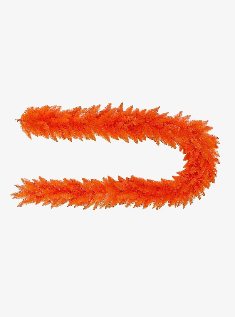 9-Foot Unlit Orange Garland