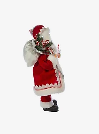 Kurt Adler Kringle Klaus Peppermint Santa Figure