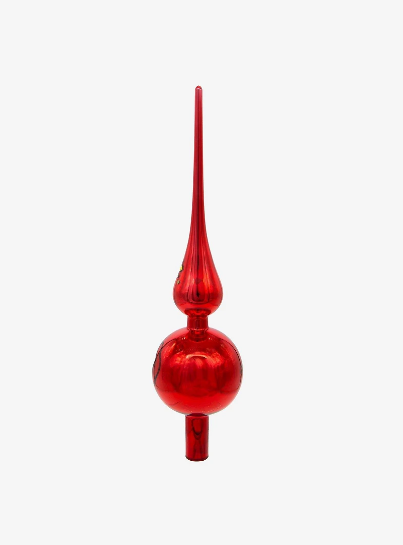 Kurt Adler Peanuts Snoopy Glass Tree Topper
