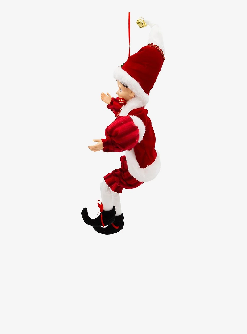 Red and White Kringle Klaus Elf Ornament