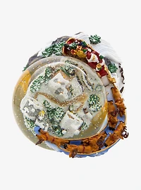 Musical Santa and Sled Snow Globe
