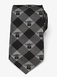 Star Wars The Mandalorian The Child Checkered Men's Tie