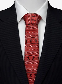 Disney Mickey Mouse Fair Isle Red Men's Tie