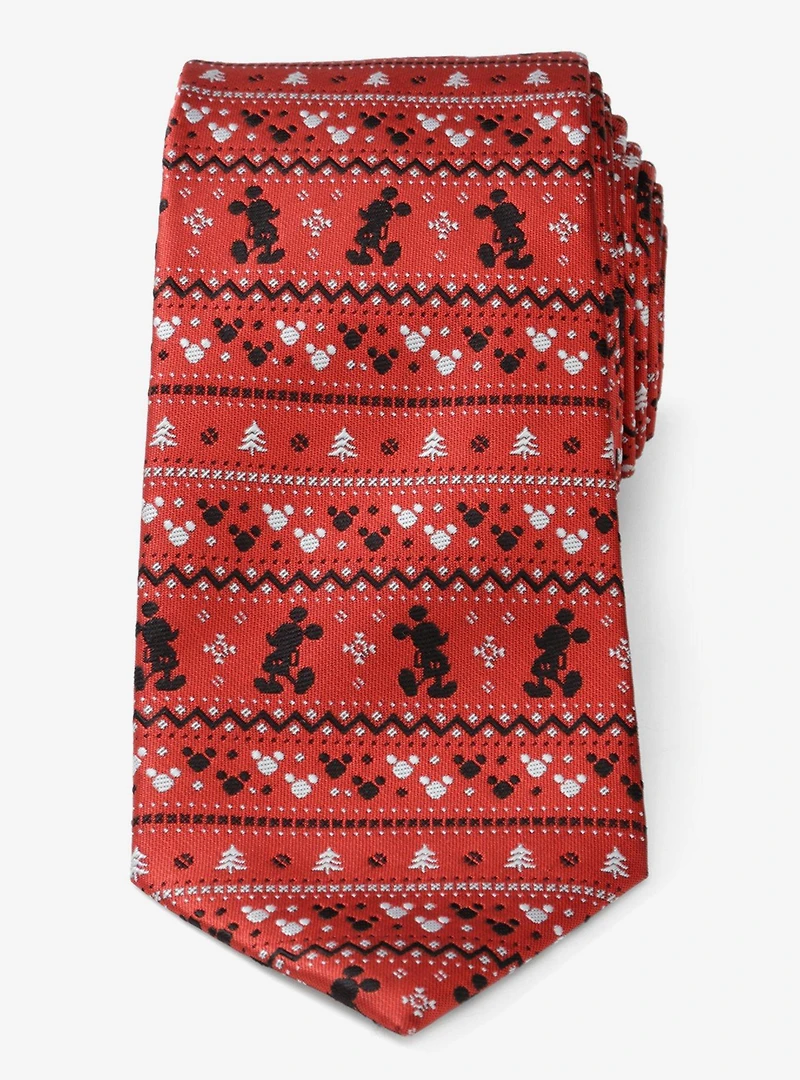 Disney Mickey Mouse Fair Isle Red Men's Tie