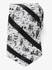 Disney The Nightmare Before Christmas Stripe Black Men's Tie