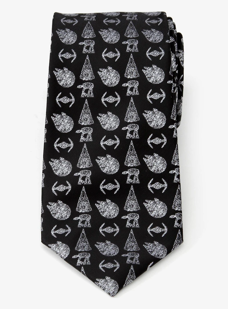 Star Wars Battle Black Men's Tie