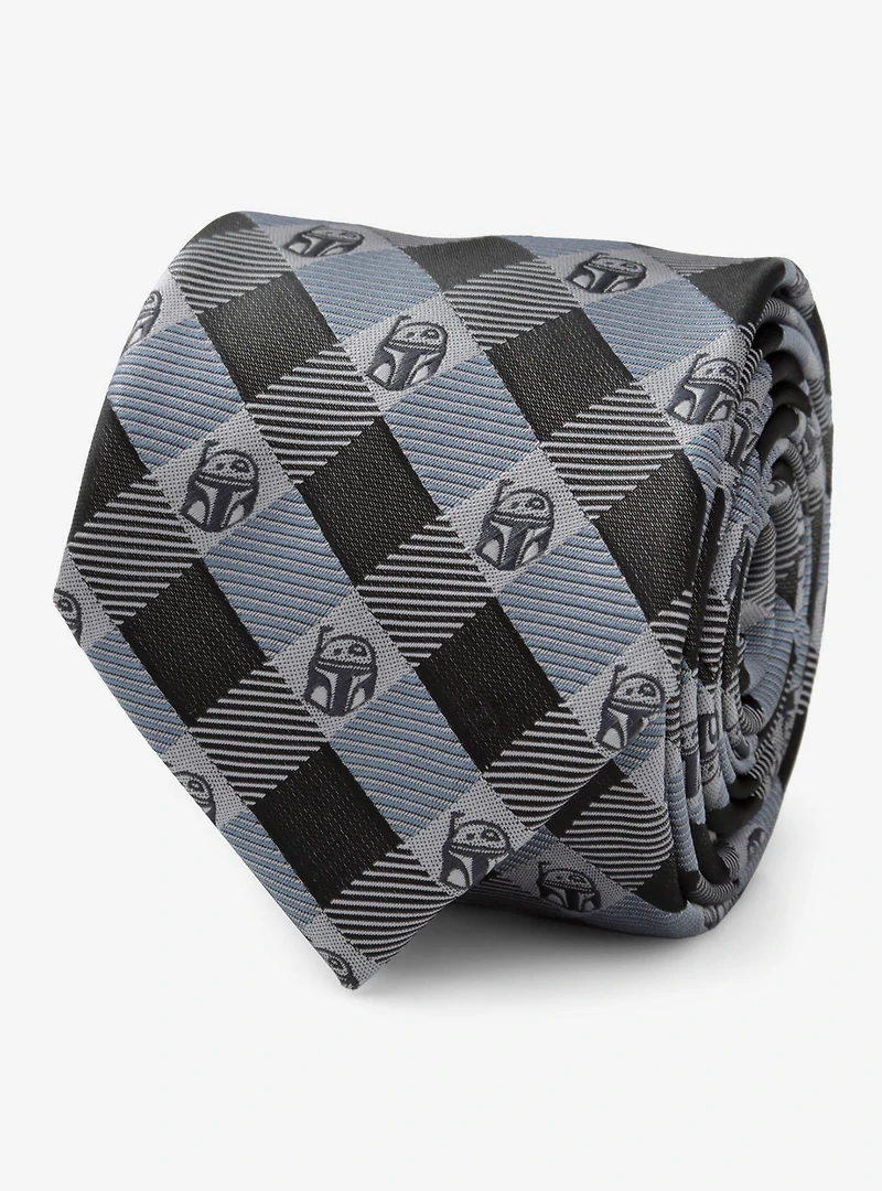 Star Wars The Book Of Boba Fett "As You Wish" Plaid Men's Tie