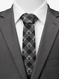Star Wars The Mandalorian The Child Checkered Black Men's Tie
