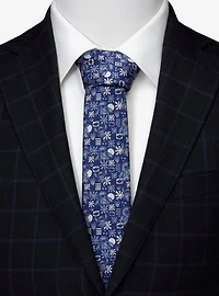 Disney Lilo & Stitch Blue Tropical Men's Tie