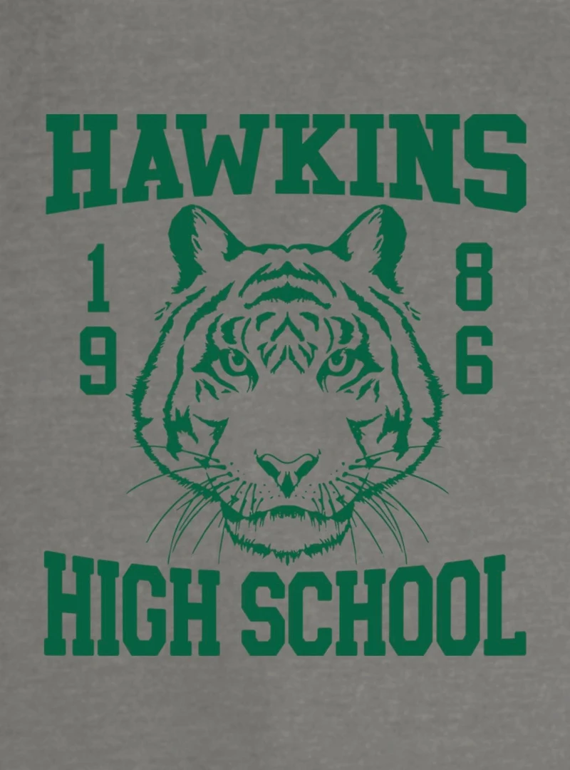 Stranger Things Hawkins High School 1986 Girls Slouchy Sweatshirt