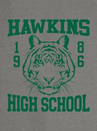 Stranger Things Hawkins High School 1986 Girls Slouchy Sweatshirt