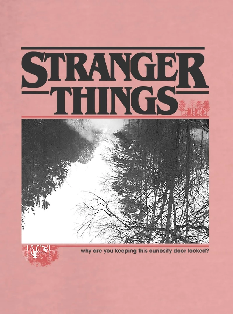 Stranger Things Upside Down Photo Girls Slouchy Sweatshirt