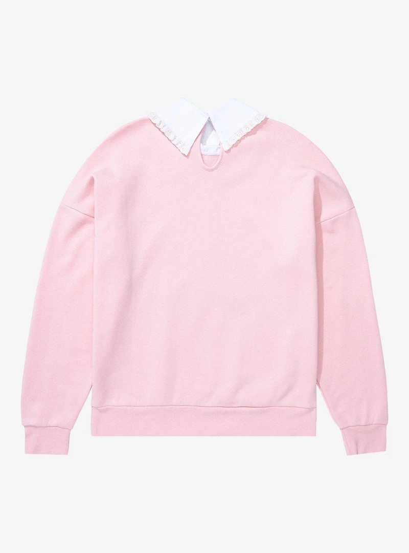 Sanrio Hello Kitty and Friends Mushroom Women's Plus Collared Crewneck - BoxLunch Exclusive