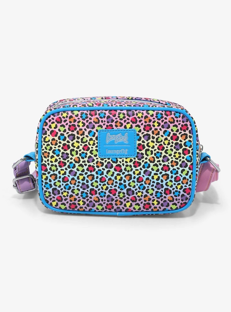 Loungefly Lisa Frank Rainbow Leopard Camera Crossbody Bag