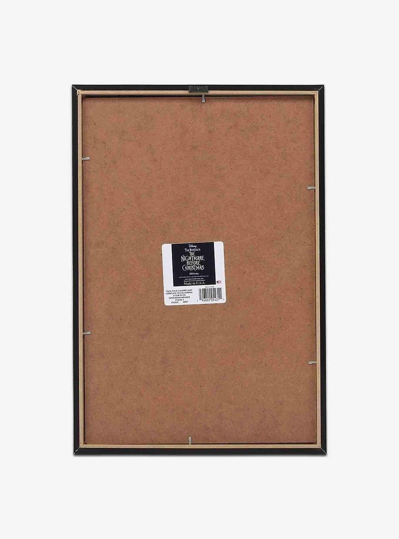 Disney The Nightmare Before Christmas Lock Shock & Barrel Framed Wood Wall Decor