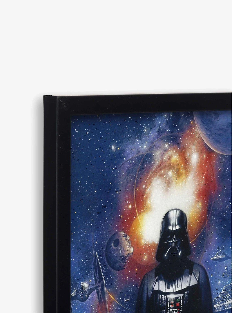 Star Wars Darth Vader Galaxy Scene Framed Wood Wall Decor