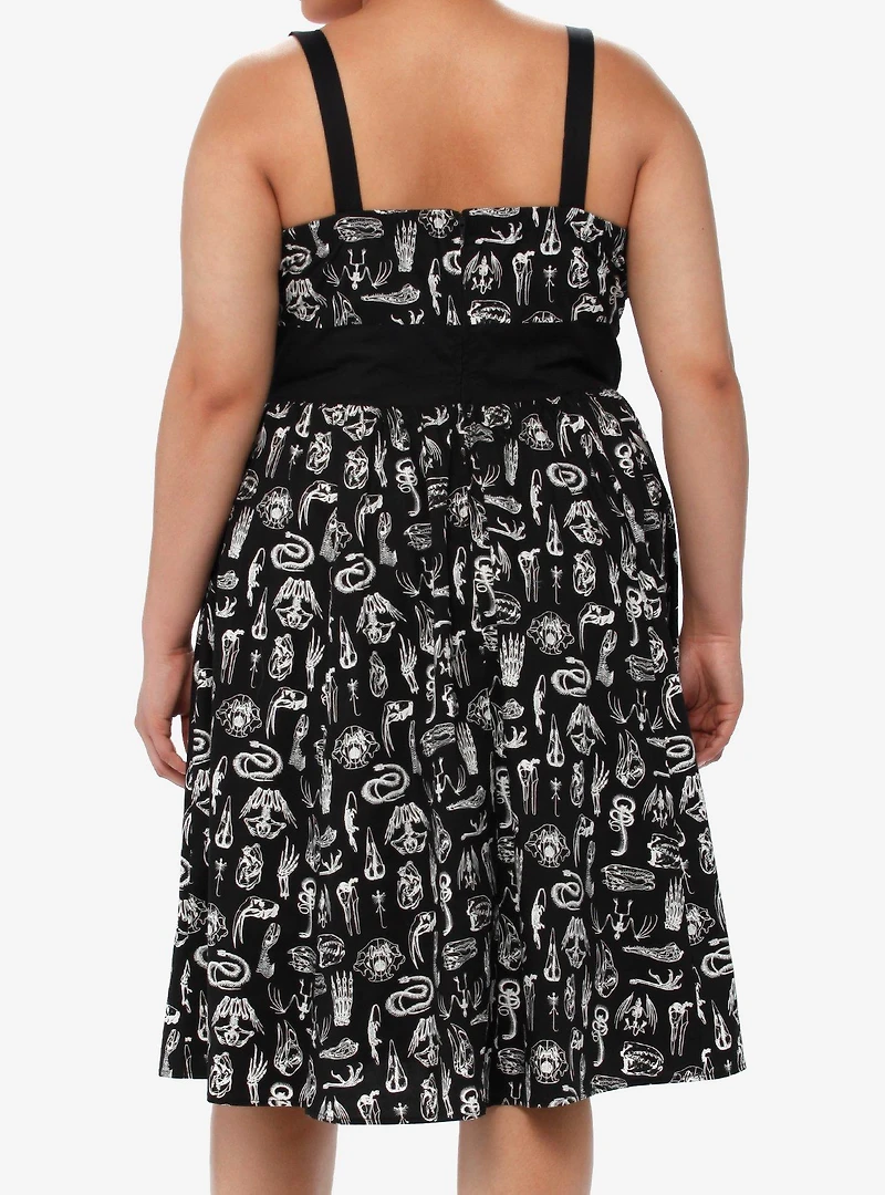 Social Collision Animal Anatomy Retro Swing Dress Plus Size
