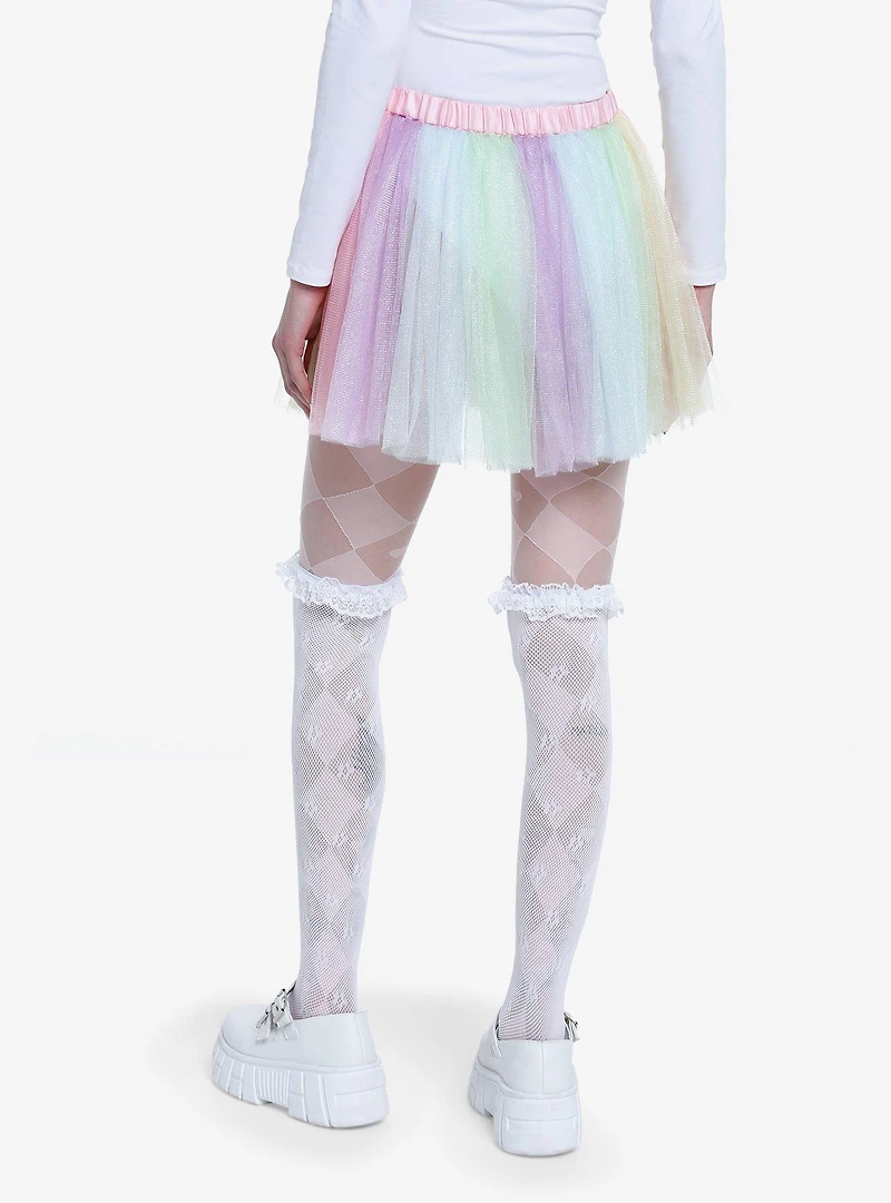 Sweet Society Rainbow Tulle Tutu Skirt