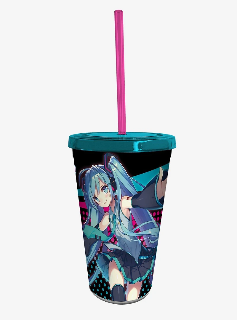 Hatsune Miku Tumbler With Straw 2 Pack