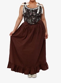 Thorn & Fable Mushroom Girls Corset Top Plus Size