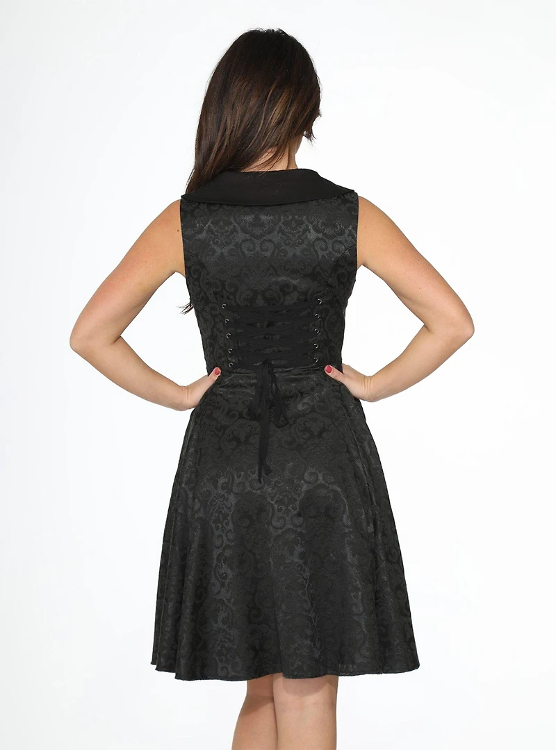 Black Brocade Dress
