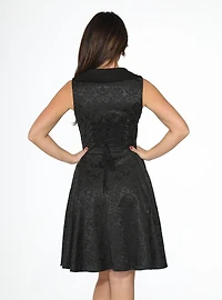 Black Brocade Dress