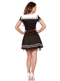 Black Sailor Mini Dress