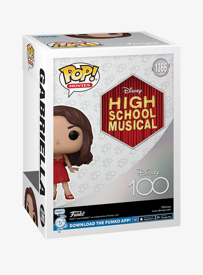 Funko Pop! Movies Disney 100 High School Musical Gabriella Vinyl Figure