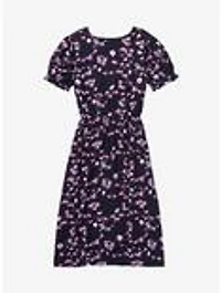 Disney Mulan Floral Icons Allover Print Wrap Dress - BoxLunch Exclusive