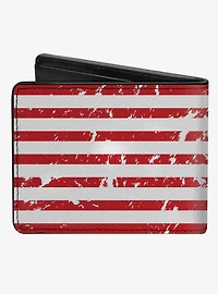 Chevrolet Bowtie Americana Flag Weathered Bifold Wallet