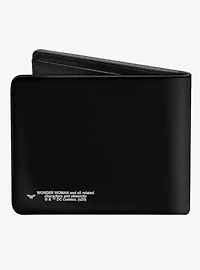 DC Comics Wonder Woman 1984 Golden Armor Pose Logo Topography Bifold Wallet