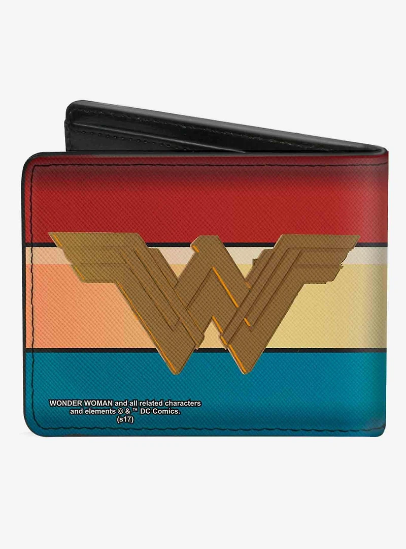 DC Comics Wonder Woman 2017 Icon Stripe Bifold Wallet