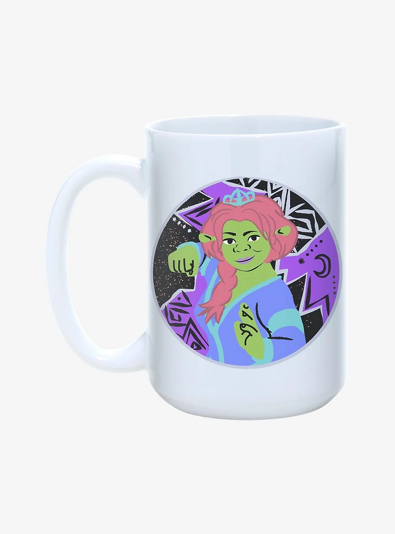 Shrek Fiona Fight Pose Mug 15oz