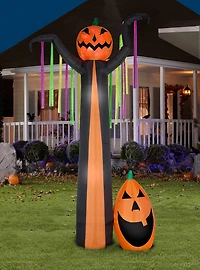 Fire And Ice Frightening Pumpkin Projection Airblown
