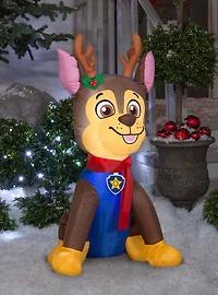 Nickelodeon Paw Patrol Chase With Antlers And Scarf Small Airblown
