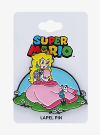 Nintendo Super Mario Bros. Princess Peach Floral Enamel Pin - BoxLunch Exclusive