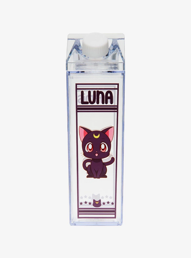 Sailor Moon Luna & Artemis Portrait Milk Carton Water Bottle