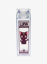 Sailor Moon Luna & Artemis Portrait Milk Carton Water Bottle