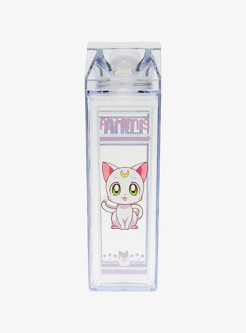 Sailor Moon Luna & Artemis Portrait Milk Carton Water Bottle