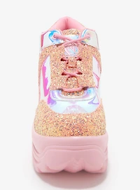 YRU Matrixx Pink Platform Sneakers