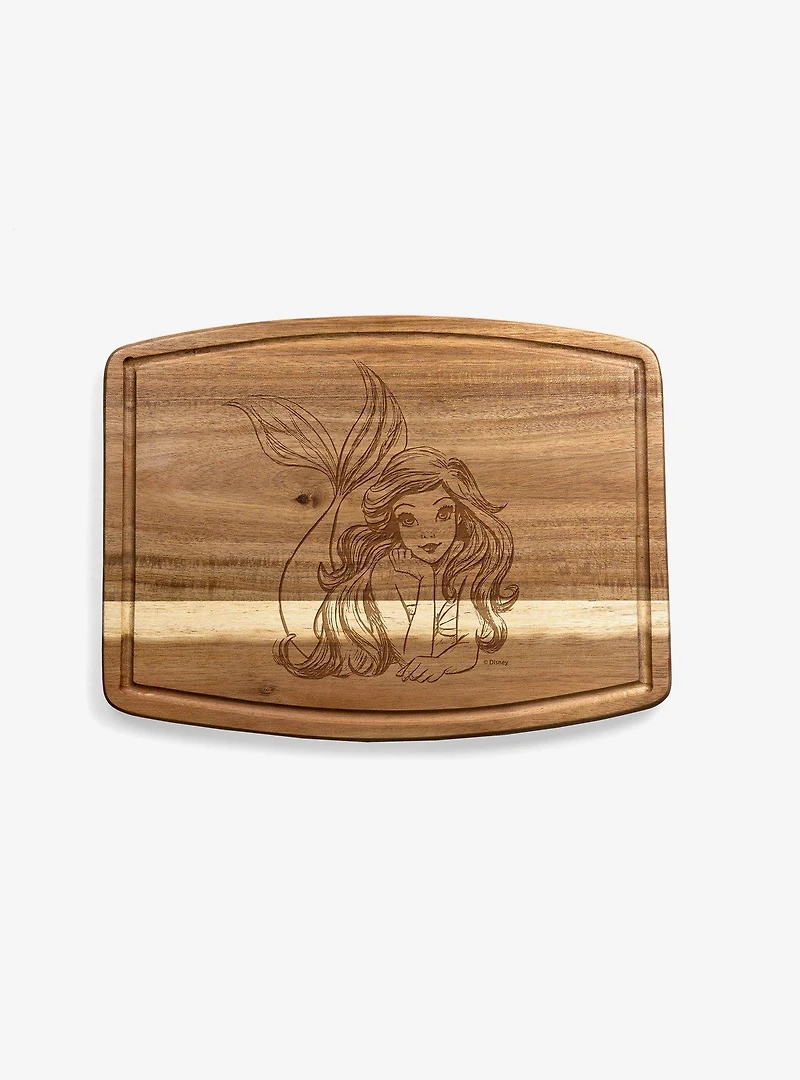 Disney The Little Mermaid Ovale Acacia Cutting Board