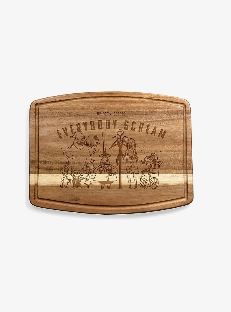The Nightmare Before Christmas Ovale Acacia Cutting Board