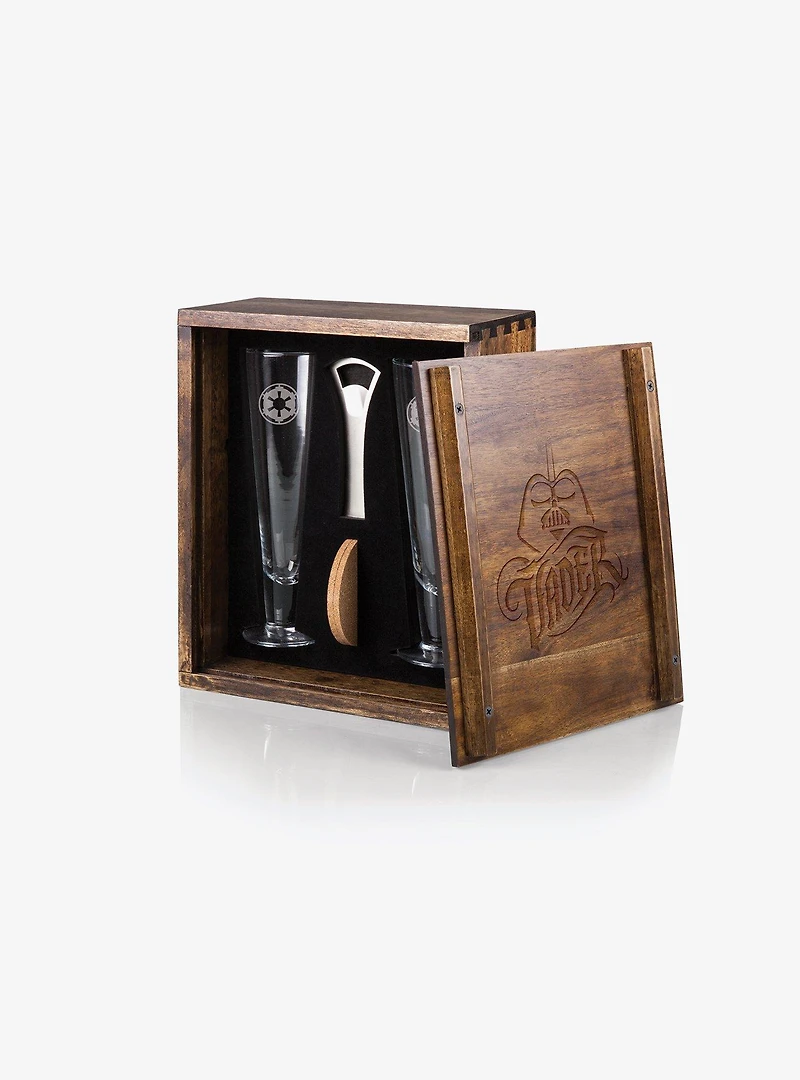 Star Wars Darth Vader Pilsner Craft Beer Set With 2 Beer Glasses