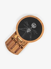 The Nightmare Before Christmas Jack Insignia Acacia And Slate Serving Board With Cheese Tools Set