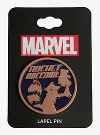 Marvel Guardians of the Galaxy Rocket Raccoon Circular Enamel Pin - BoxLunch Exclusive