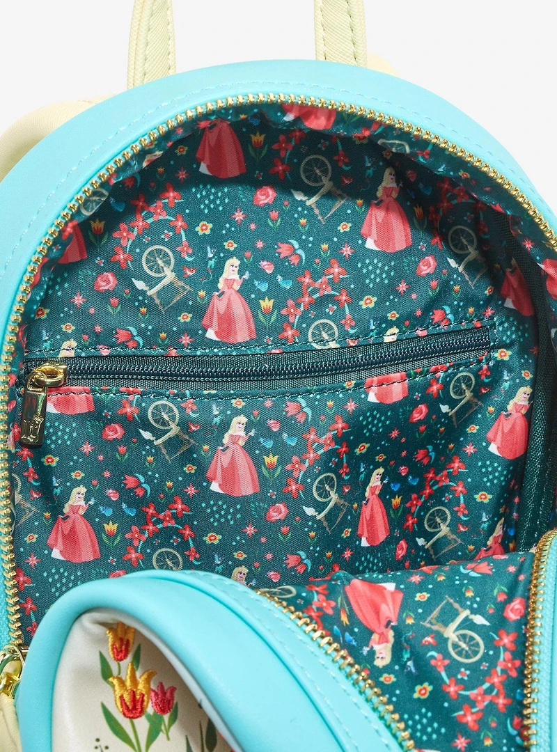 Loungefly Disney Sleeping Beauty Floral Aurora Mini Backpack - BoxLunch Exclusive