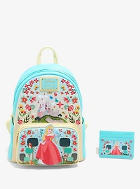 Loungefly Disney Sleeping Beauty Floral Aurora Cardholder - BoxLunch Exclusive