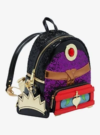 Loungefly Disney Snow White and the Seven Dwarfs Evil Queen Sequined Figural Mini Backpack - BoxLunch Exclusive