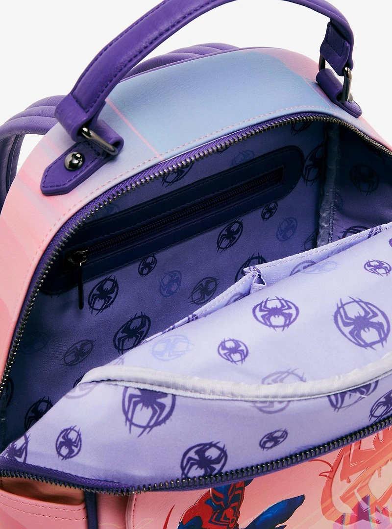 Marvel Spider-Man: Across the Spider-Verse Character Portrait Magnetic Fold Mini Backpack - BoxLunch Exclusive